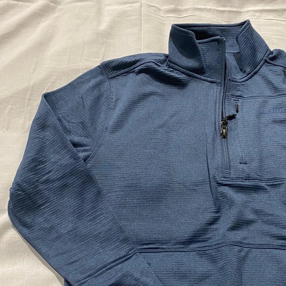 Merrell Blue Lightweight‎ Quarter Zip Pullover-NWOT